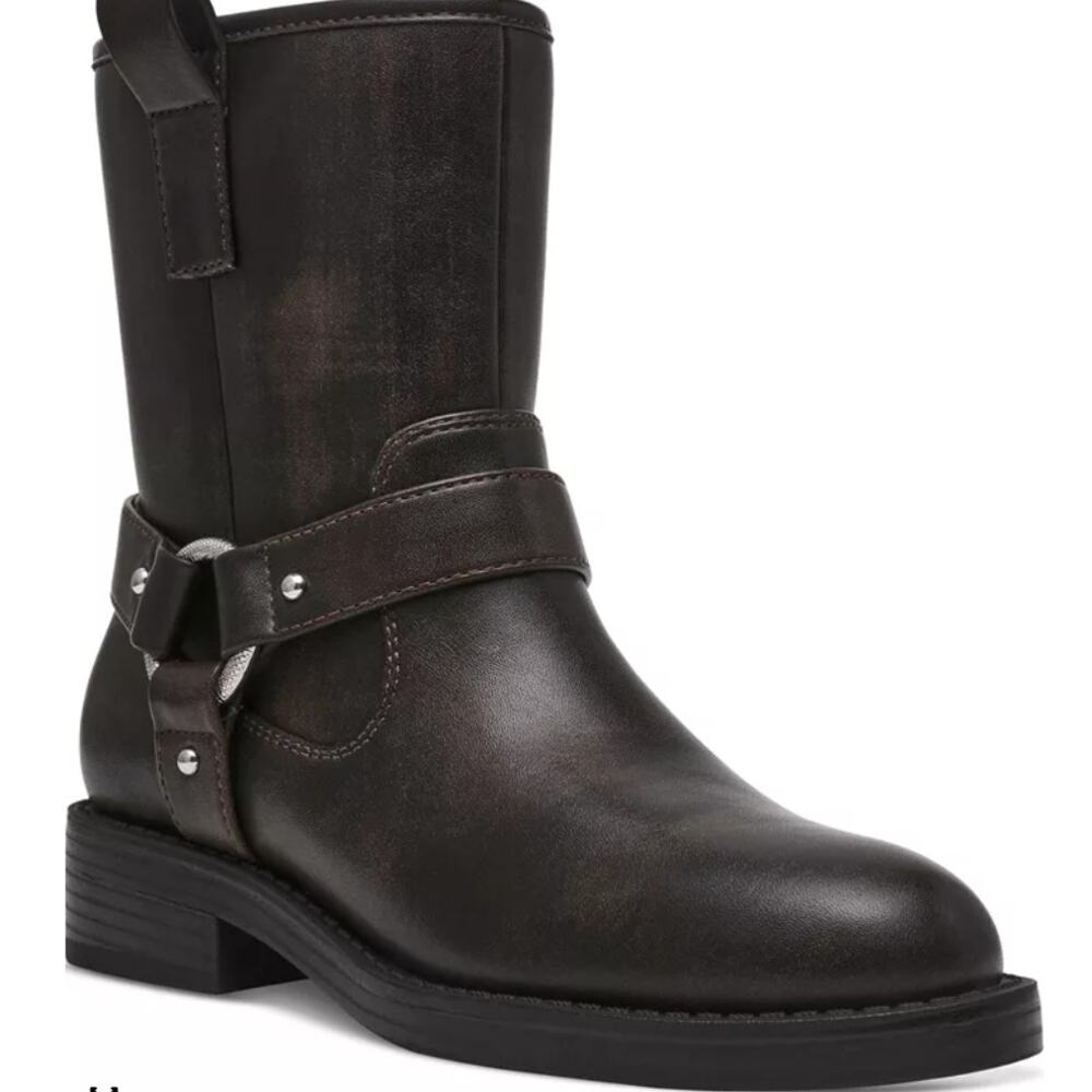 DV Dolce Vita Women's Poca Harness-Strap Moto Booties